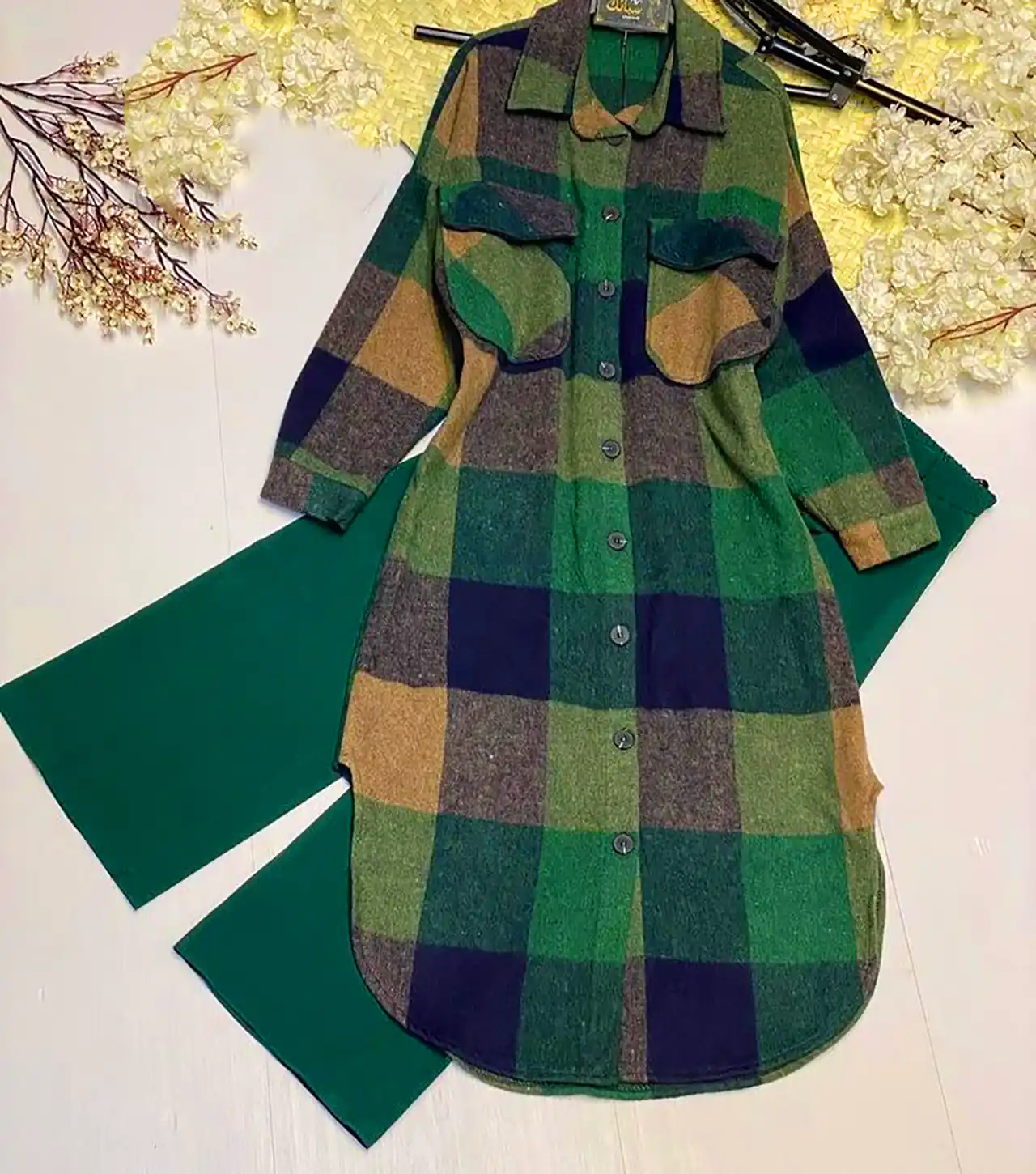 پالتو پاییزی شیک چارخونه