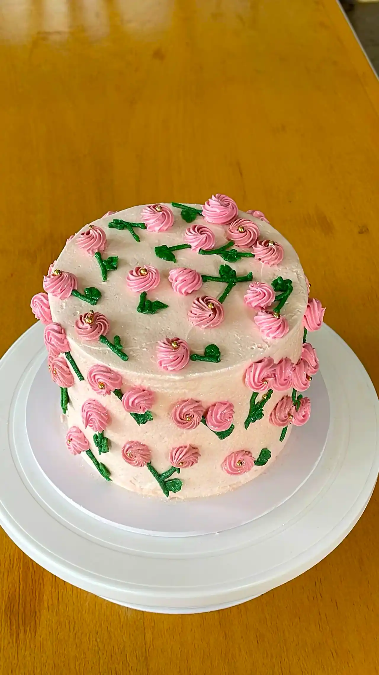 مدل کیک تولد طرح گل رز