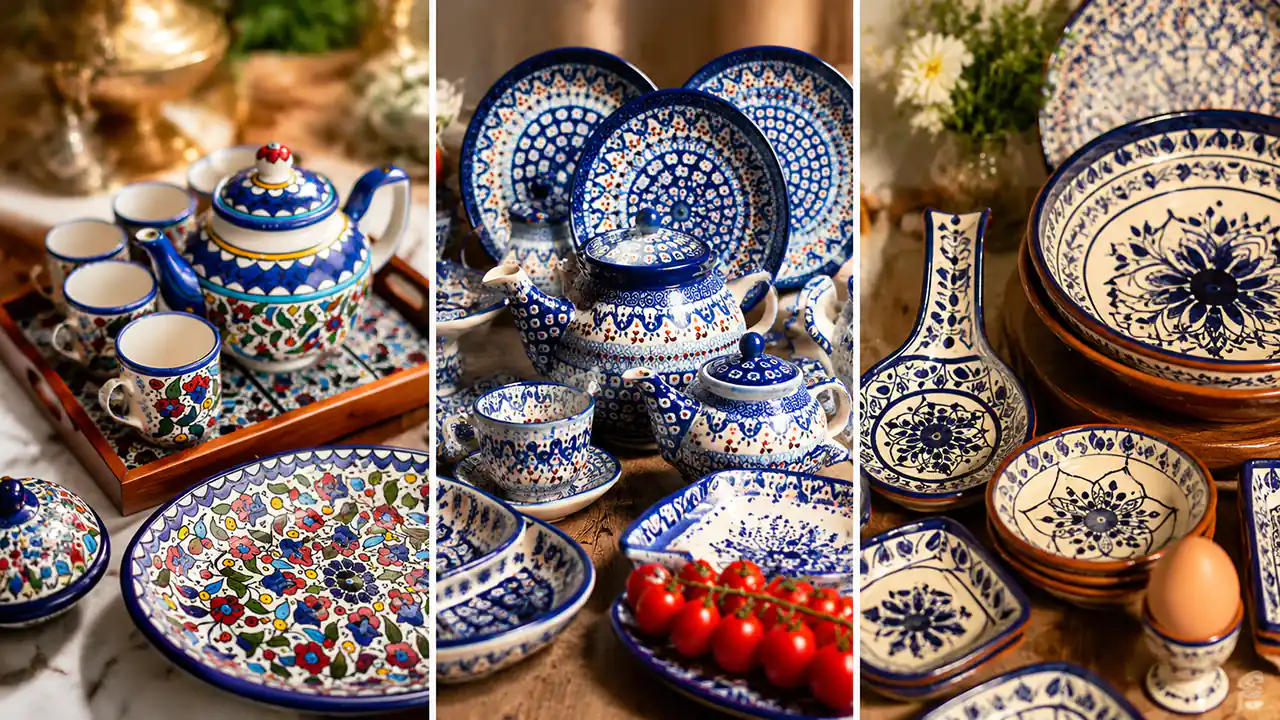 ظروف غذاخوری آبی لوکس؛ مدل های خاصی که میز غذا را گران تر نشان می دهند